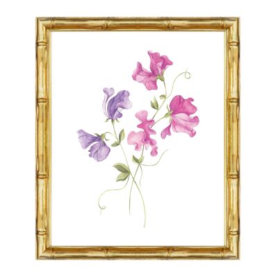 Coeur et Maman Nursery Wall Art Print - Sweet Pea | Baby Gift