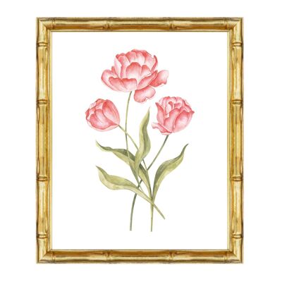 Coeur et Maman Nursery Wall Art Print - Tulips | Baby Gift