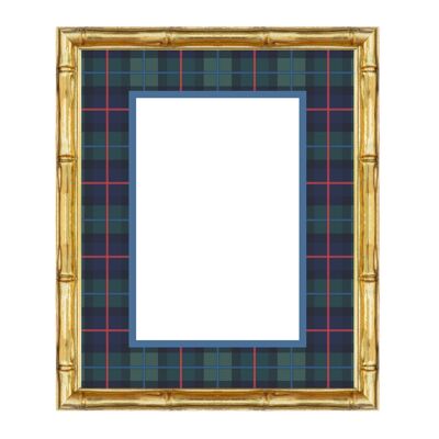 Impression d'art pour chambre d'enfant « Cœur et Maman » – Tapis en tartan Campbell of Cawdor | Cadeau pour bébé | Cadeau pour la fête des Pères