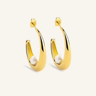 Lunésia half hoop earrings