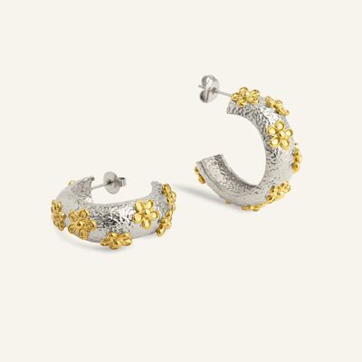 Floréa half hoop earrings