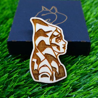 Ahsoka Tano Kühlschrankmagnet aus Holz – Star Wars inspirierter Magnet – Lasergraviertes Holzgeschenk – Jedi-Krieger-Dekoration – Geeky Home Decor