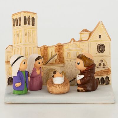 Crèche artisanale d'Assise, produit du commerce équitable