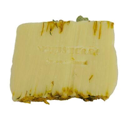 SAVON ARTISANAL NATUREL AU ROMARIN & CALENDULA - BIO -SANS COLORANT & PRODUITS CHIMIQUES - 100 GR -
