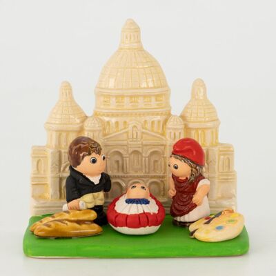 Crèche de Noël artisanale à Paris, produit équitable