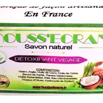 SAPONE SCRUB NATURALE DETOSSINANTE FATTO A MANO - BIOLOGICO - SENZA SOSTANZE CHIMICHE - 100 GR -