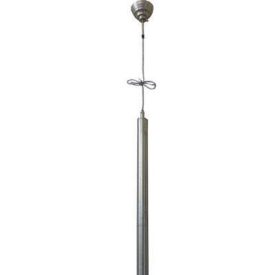 Lampe - Pipe - Vintage Nickel - Suspension - Hauteur 95cm