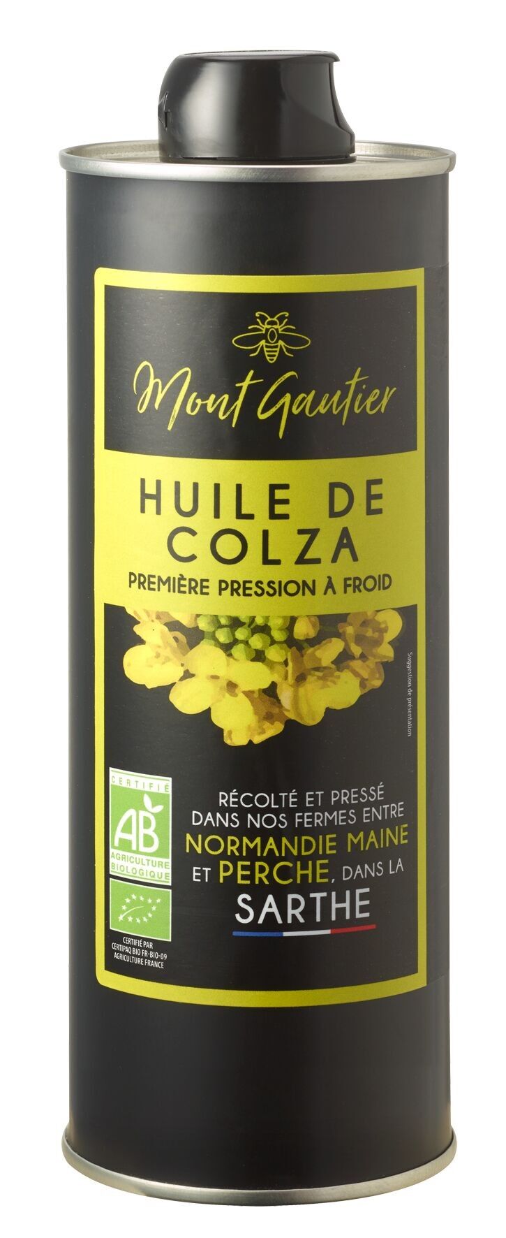 Organic rapeseed oil – 500ml bottle