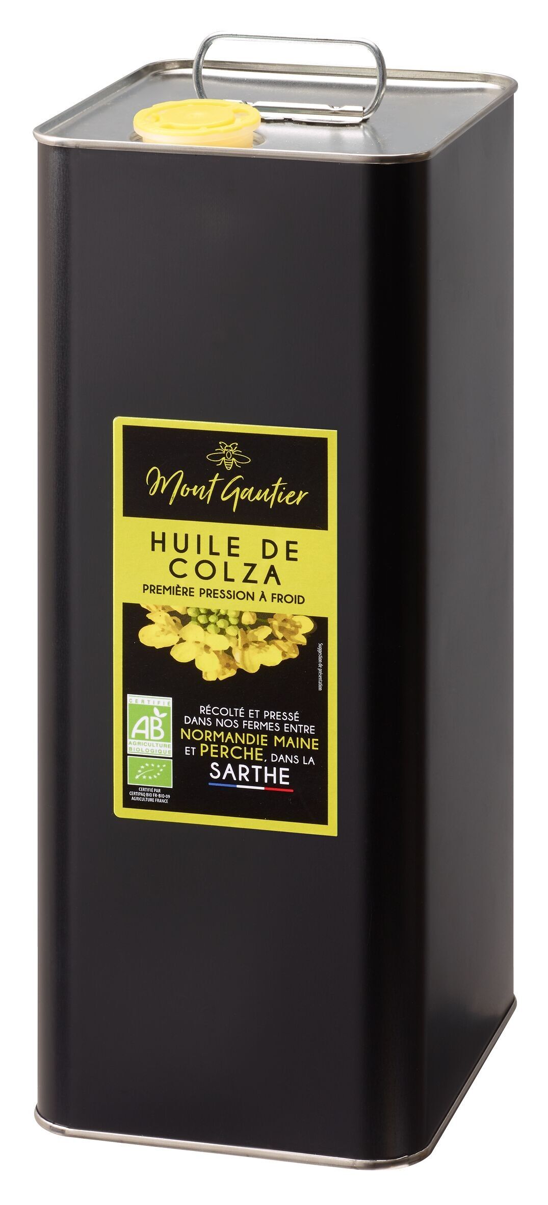 Organic rapeseed oil – 5l can