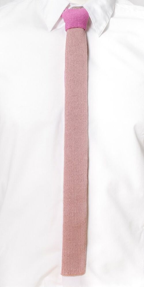 Skinny Tie: Orchid and Thistle (Contrast Knot)