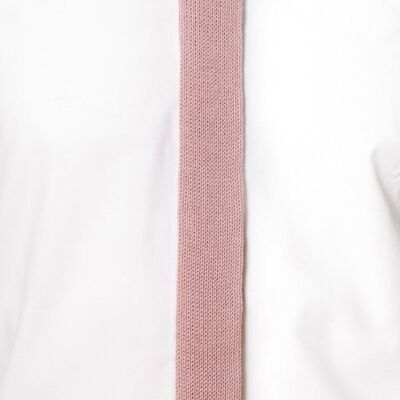 Skinny Tie: Orchid and Thistle (Contrast Knot)