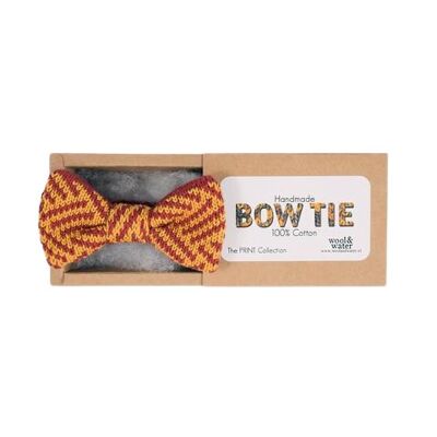 Mustard Yellow Patterned Bow Tie (The Ashford)