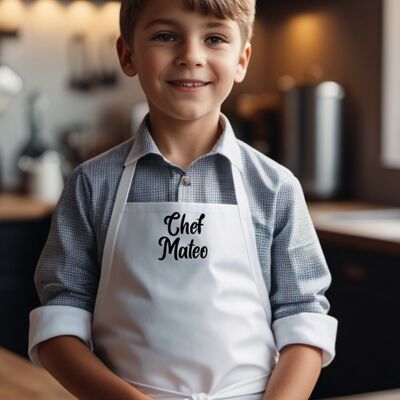 Tablier de cuisine personnalisé pour enfants