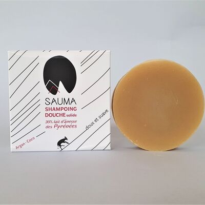 Shampoo doccia 30% latte d'asina bio - Argan 100 grammi - SAUMA