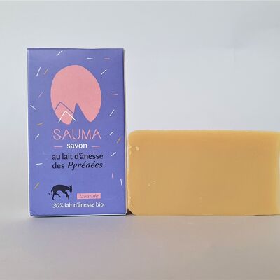 Soap 30% organic donkey milk - Lavender 100 grams - SAUMA