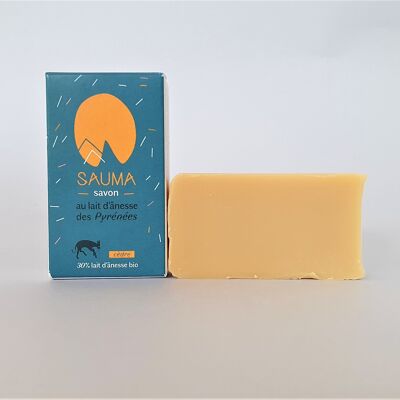 Soap 30% organic donkey milk - Cedarwood 100 grams - SAUMA