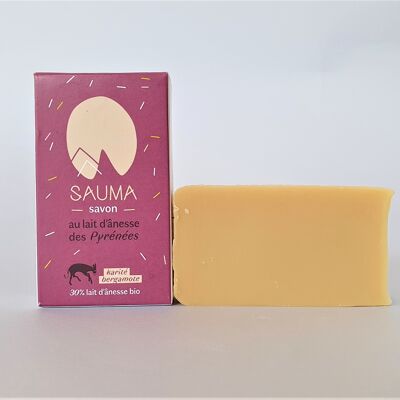 Jabón 30% leche de burra orgánica - Bergamota 100 gramos - SAUMA