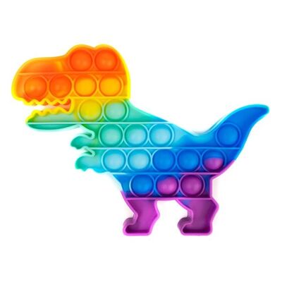 Giocattoli agitati | Pop it | dinosauro arcobaleno