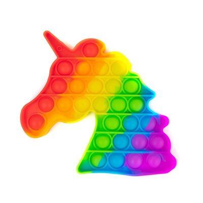 Giocattoli agitati | Pop it | unicorno arcobaleno