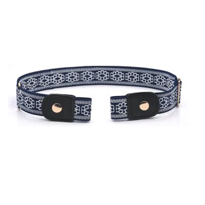 Buckle-free elastic belt | elastic belt | Ladies and gentlemen | blue