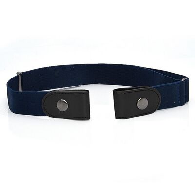 Buckle-free elastic belt | elastic belt | Ladies and gentlemen | navy blue