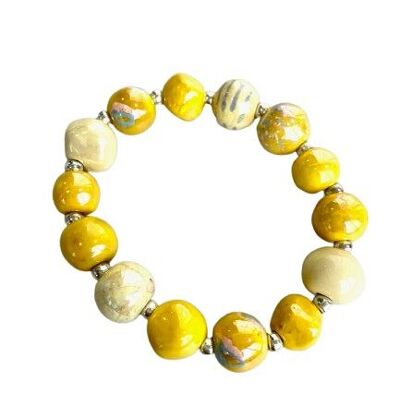KAZURI | Pulsera Globos | Limón perdido