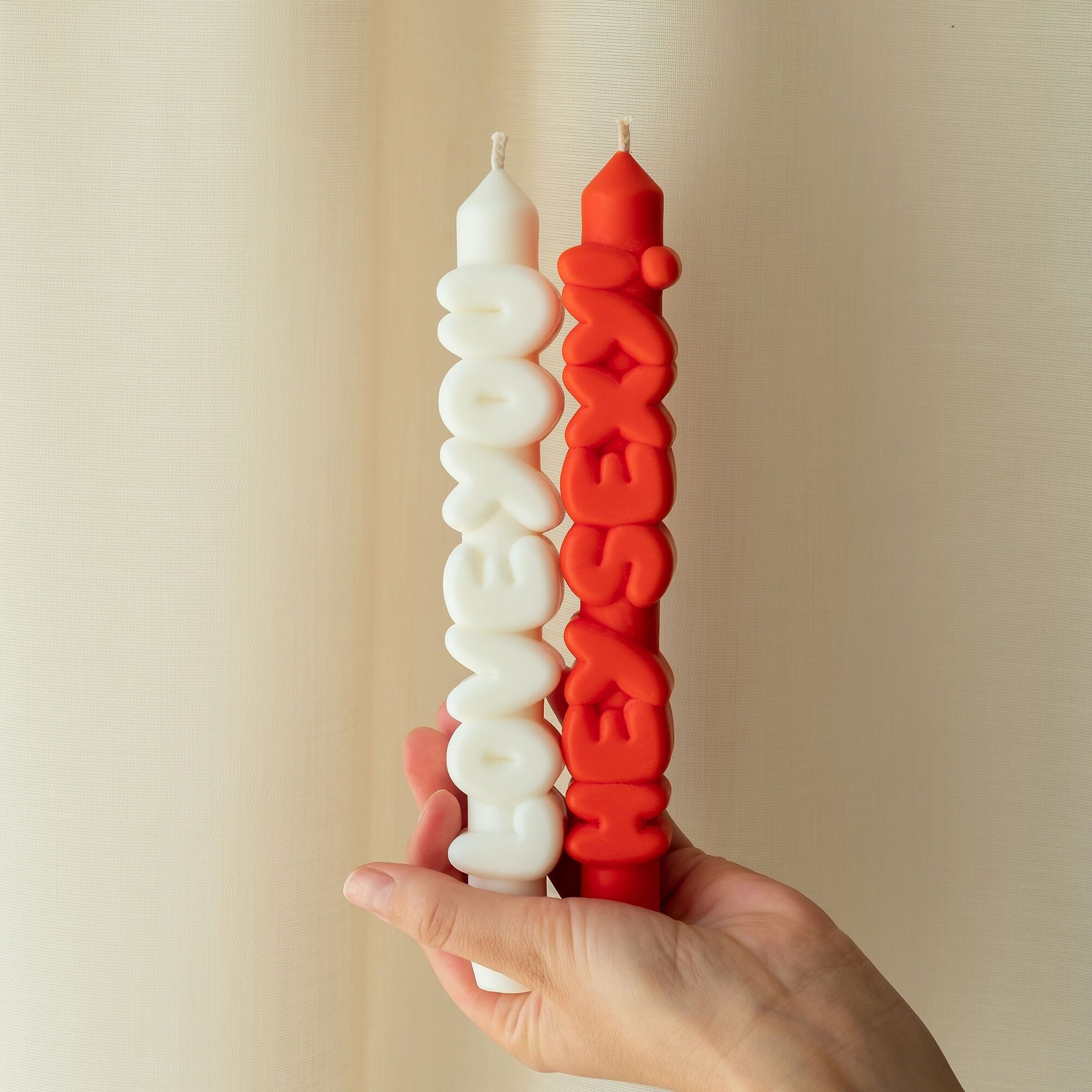Taper candle LOVING SET 2