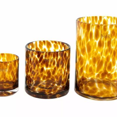 Vase-pot cylindrique - Couleur marron léopard par DutZ
