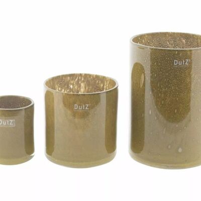 Vase Cylindre 3 - H 23 x P 16 cm - Couleur CHEDDAR NOIR par DutZ