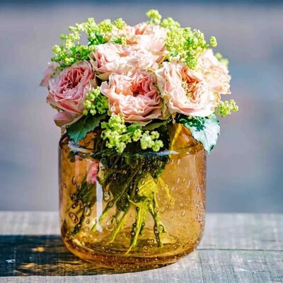 Vase GLITA - H16 D15 cm - Couleur BULLES OR par DutZ