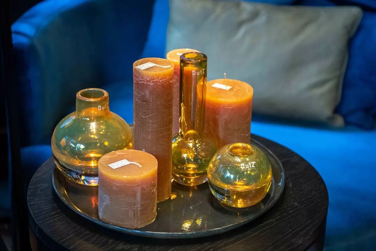 CANDELA RUSTICA DI LUSSO - AMBRA