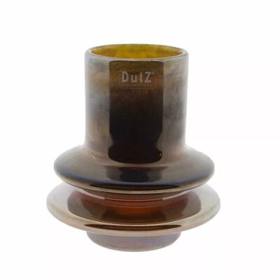 VASE RINGO - H18 D16 cm - LUSTRE DORÉ