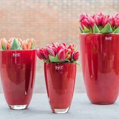 Vase à fleurs - Couleur ROUGE par DutZ