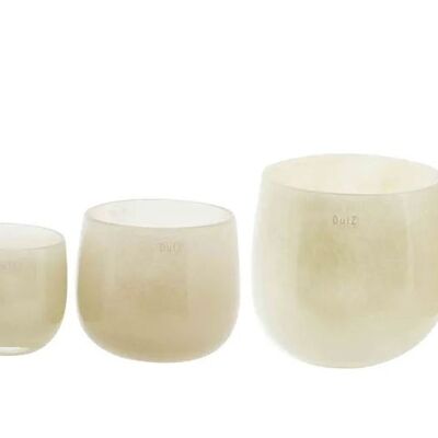 GLASS POT - BEIGE Colour by DutZ