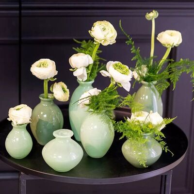 Ensemble de vases à bourgeons NADIEL OLIVEGREEN MIX