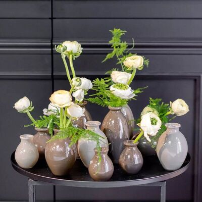 Ensemble de vases à bourgeons NADIEL TAUPE MIX