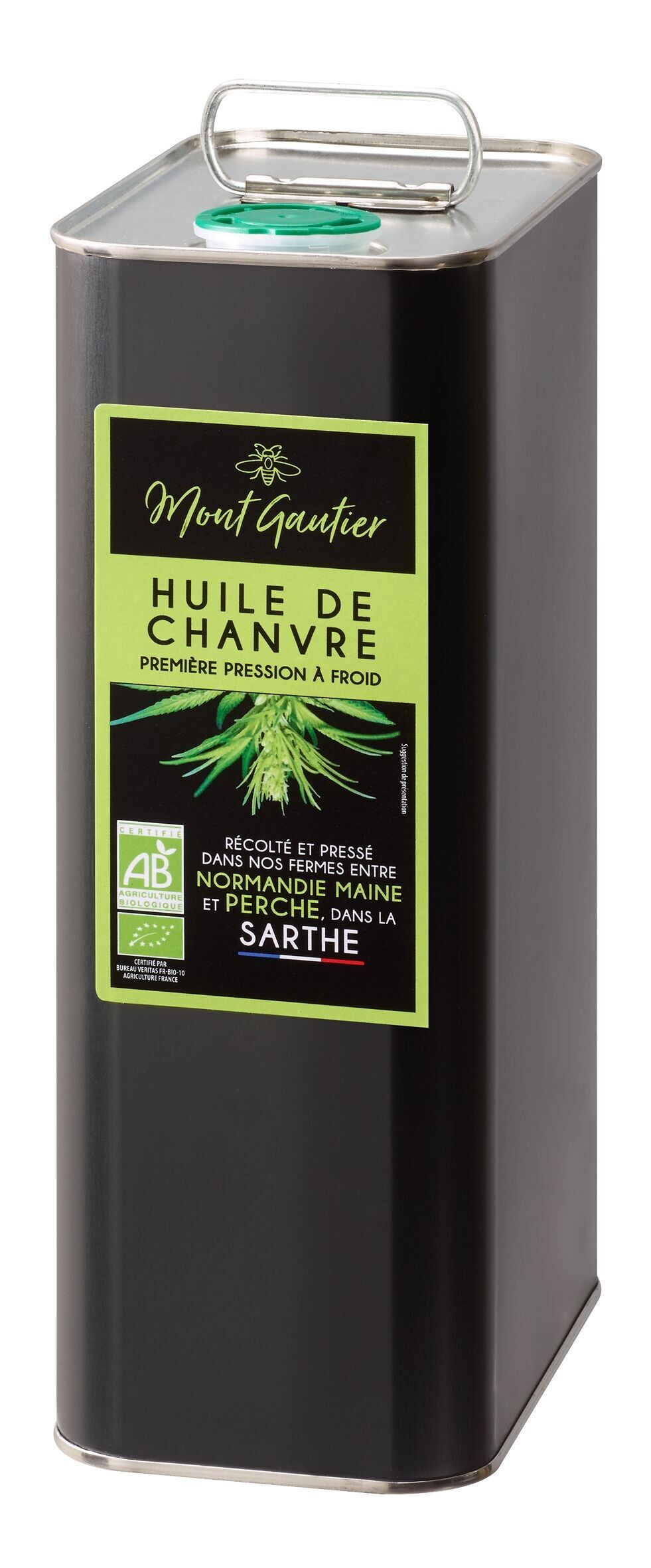 Organic hemp oil – 3l can