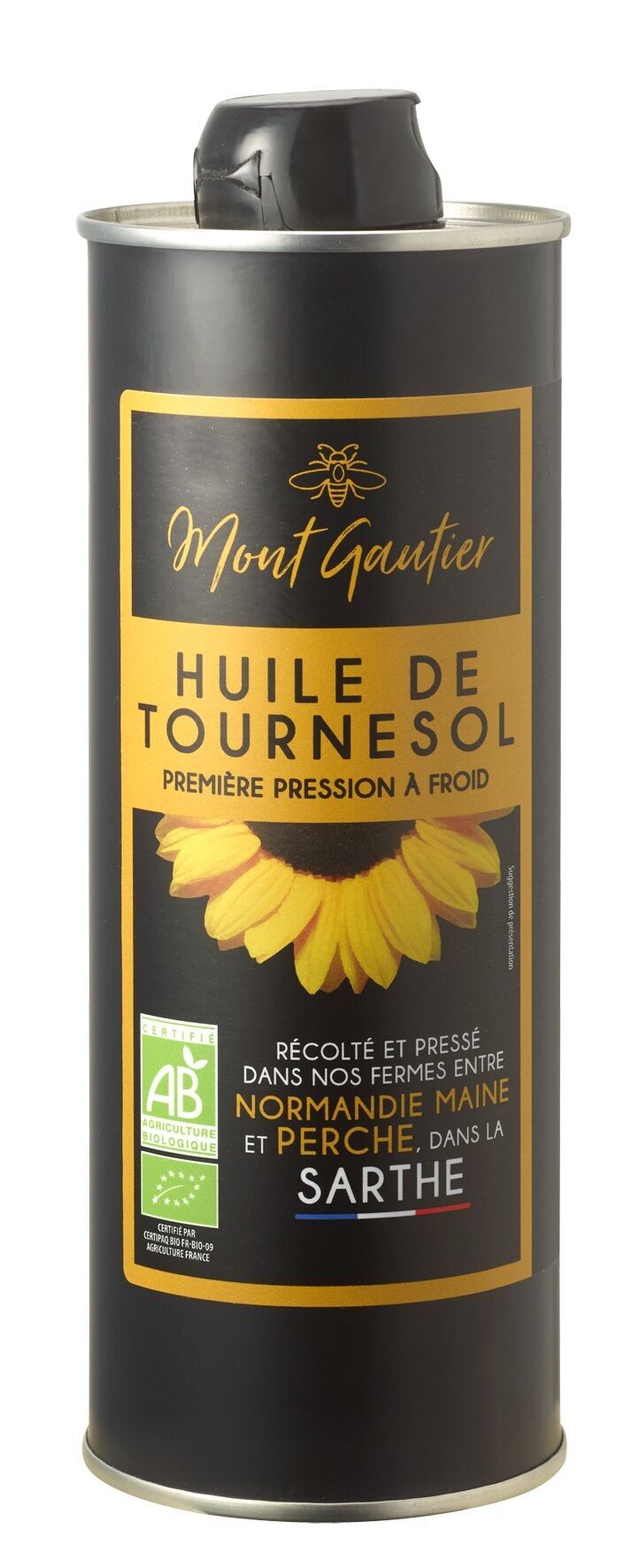 Organic sunflower oil – 500ml bottle