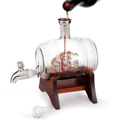 Barrel Whiskey Decanter