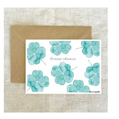 A6 Postkarten-Briefpapier - Viel Glück 🍀