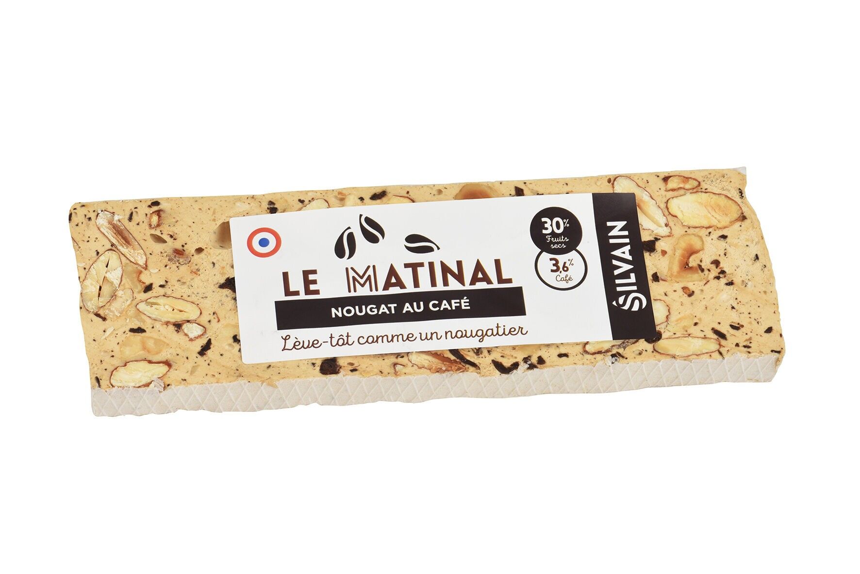 LA MAÑANA: Turrón blanco con barra de café 100 g