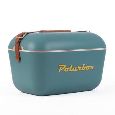 Polarbox Borsa frigo retrò da 20 litri per picnic, campeggio e barbecue, primavera/estate - Classico color senape marina