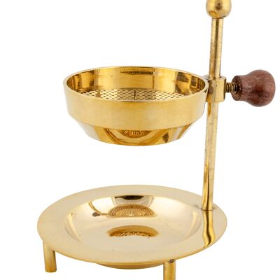 Smoking vessel with sieve brass, height adjustable