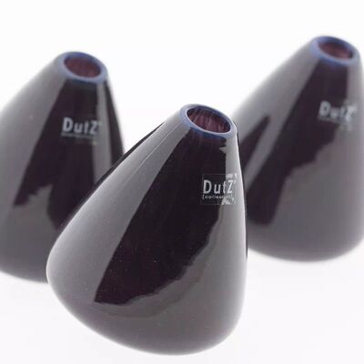 VASE CULBUTANT - H12 D10 cm - PRUNE