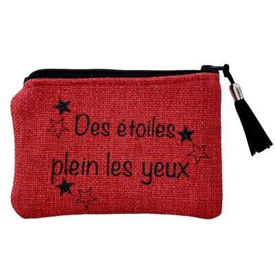 Tasche, „Sterne in deinen Augen“, rotes Anjou