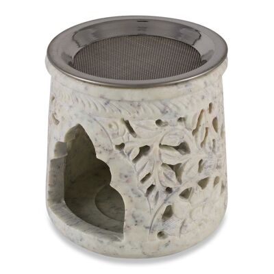 Soapstone censer with strainer