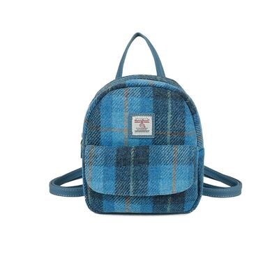 Harris Tweed Skye Blue Mini Backpack 288-3