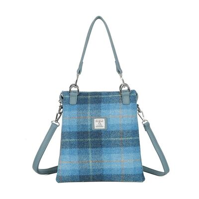 Borsa a tracolla da donna Harris Tweed Skye Blue 7115 A05