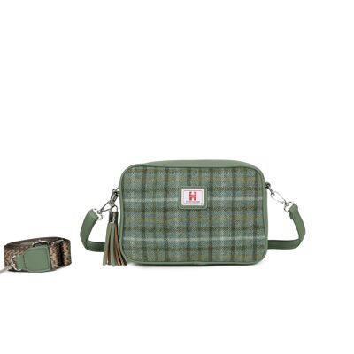 Strathurie Tweed Green Tartan Shoulder Bag 7112