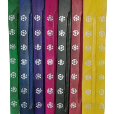 Porte-encens en bois « Fleur de Vie »